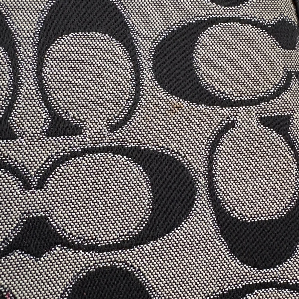 Coach Poppy Black and Gray tablet or iPad Bag with Monogram Pattern - Picture 11 of 11